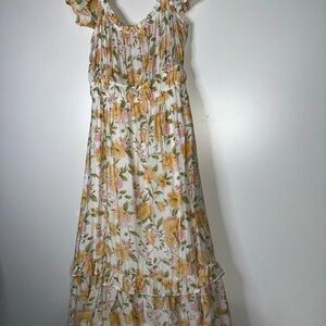 Floral Ruffle Maxi Dress